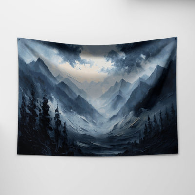 Halloween Foggy landscapes Wall Tapestry