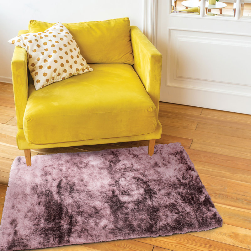 Keesha Solid Colour Shag Area Rug, Rectangle 120 x 170cm