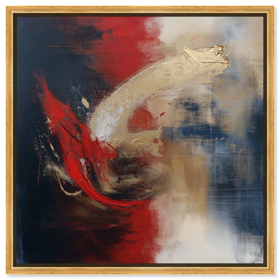 Art Remedy abstrait avec toile dorée