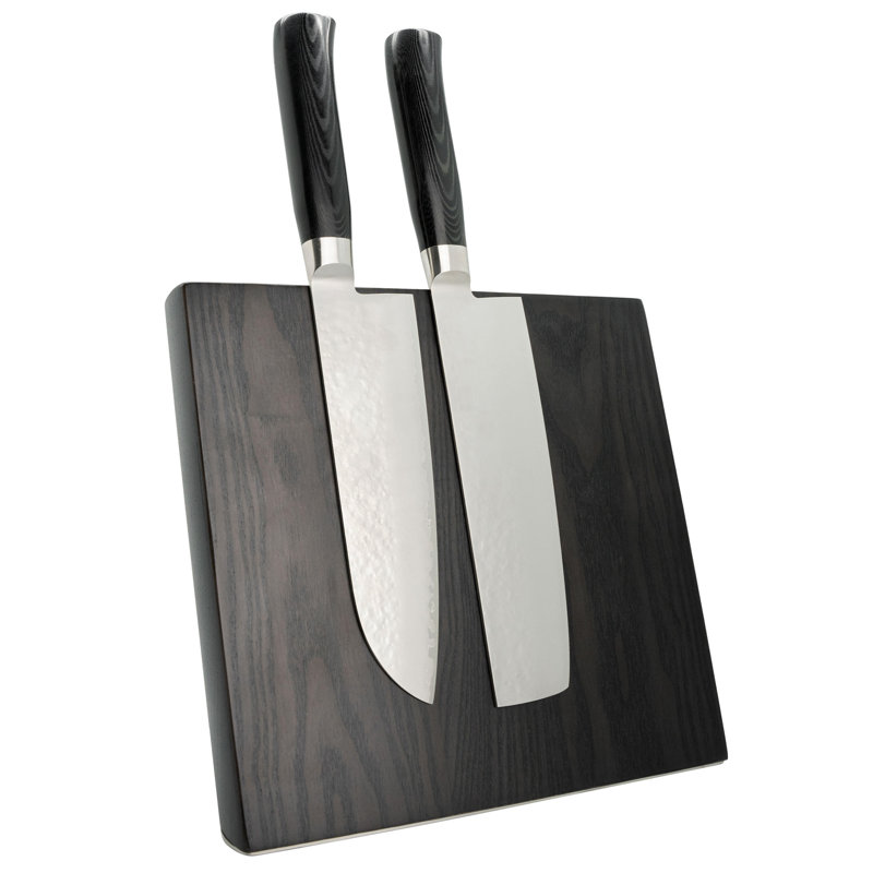 Grunwerg Rockingham Forge Magnetic Knife Block, Black