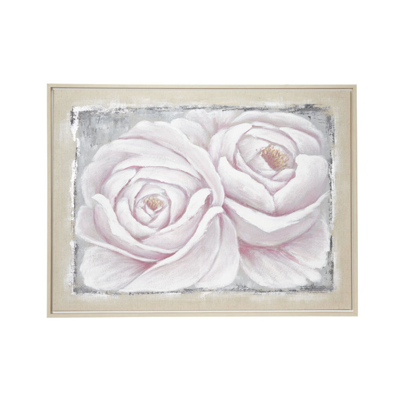 Peinture encadrée roses