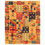Tapis de bois one-of-kind à la main noué la new age anatolian orange/jaune/rouge 8 pi 4 po x 10 pi zone de laine 1 po Sundance