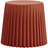 Mid-Century Modern Retro Stackable Round Storage Basket Stool, Indoor Outdoor Plastic Accent Ottoman, Striped Design Side Chair for Dining Room, Kitchen, Bedroom, Patio, Office, and Hotel Use, Orange-1914991439