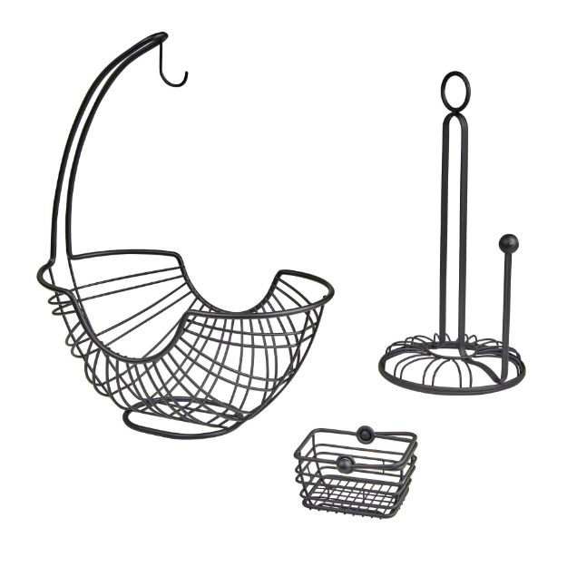 Contempo Metal Kitchen Countertop Organization - Set Of 3
