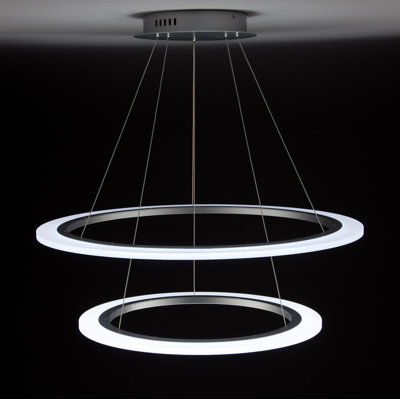 Sleipnir 2 - Light Geometric Tiered LED Pendant