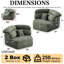 Méridienne à assise unique de 53 pouces à sensation cocooning moderne, canapé modulaire au design enveloppant élégant, canapé «Lazy & Cozy» Vibe, convient à divers cas d'utilisation-1104084201