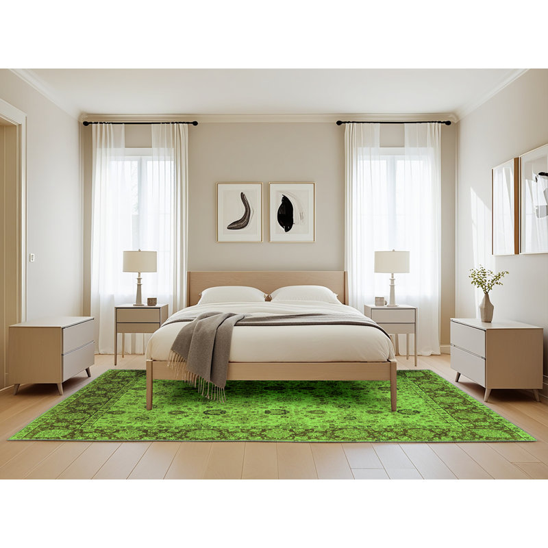 Washable Oriental Indoor Rug, Rectangle 5' x 8'