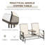 Chaise berçante d'extérieur en métal-317193243