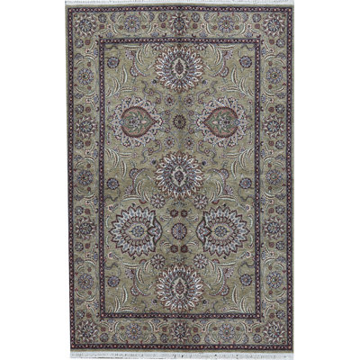 Hand-Knotted High-Quality Gray Area Rug