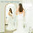 Arched Black Floor Mirror With Stand, 38x77 Inch Freestanding Full Body Mirror For Bedroom-36989829-36989839