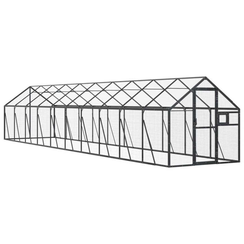 Amberson 185cm Aluminium, Galvanised Welded Wire Mesh Flight Cage