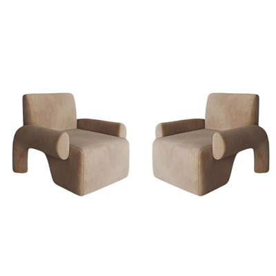 Ensemble de 2 fauteuils de bureau simples et créatifs pour salon de beauté