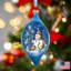 Holiday Splendor 4'' Handmade Glass Holiday Shaped Ornament