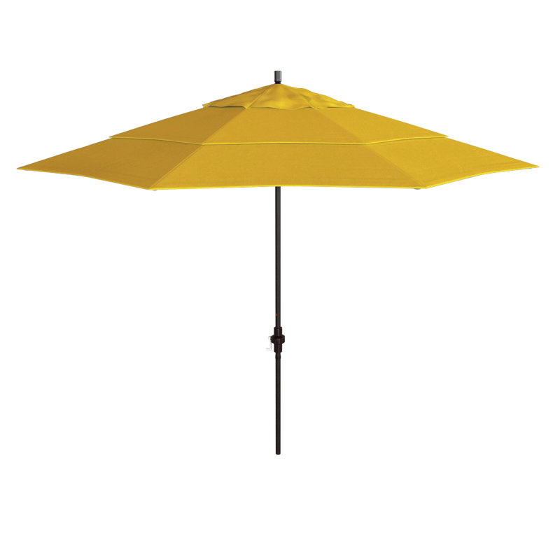 Parasol de marché de 132 po Vartavar, Jaune tournesol