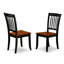 Ensemble de table de salle à manger 5 pièces moderne comprenant une table carrée en bois avec feuille papillon et 4 chaises de salle à manger, noir et cerise