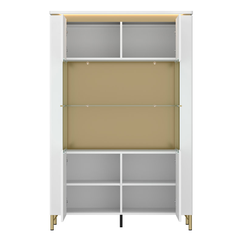 Airlee Display Cabinet, White