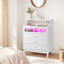 Commode 4 tiroirs en blanc