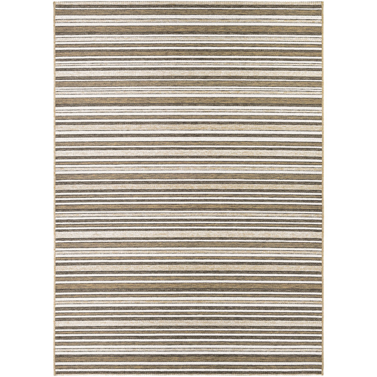 Ellenton Performance Flatweave Striped Indoor / Outdoor Rug