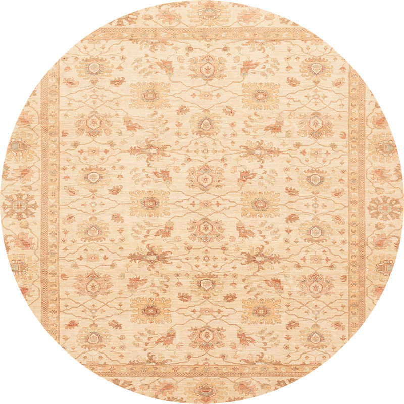 Abstract Indoor Rug, Round 6'