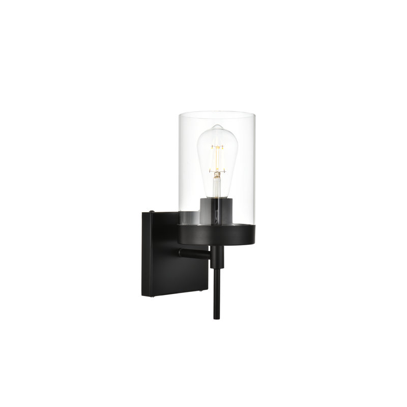 Annisha Dimmable Vanity Light, Black, 11" H x 5" W x 5" D, 1 Light