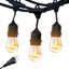Guirlande de lumières d'extérieur incandescentes Ambience Pro de 48 pi avec 15 ampoules rétro Edison S14, résistant aux intempéries et cordon de qualité commerciale-1765148308-1772609726