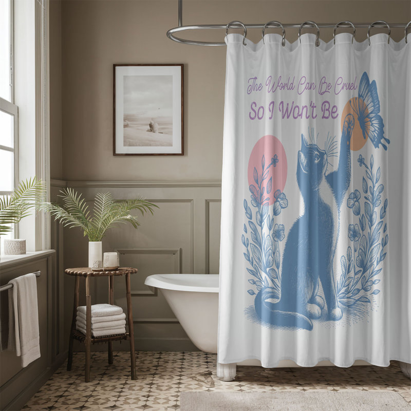 Toisha Shower Curtain, 74"H x 71"W