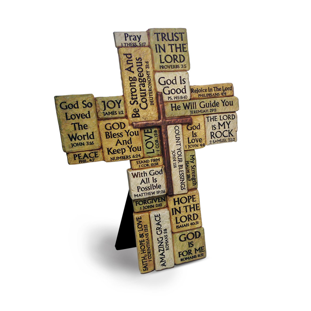 Havan Stacked Tabletop Cross Trinx