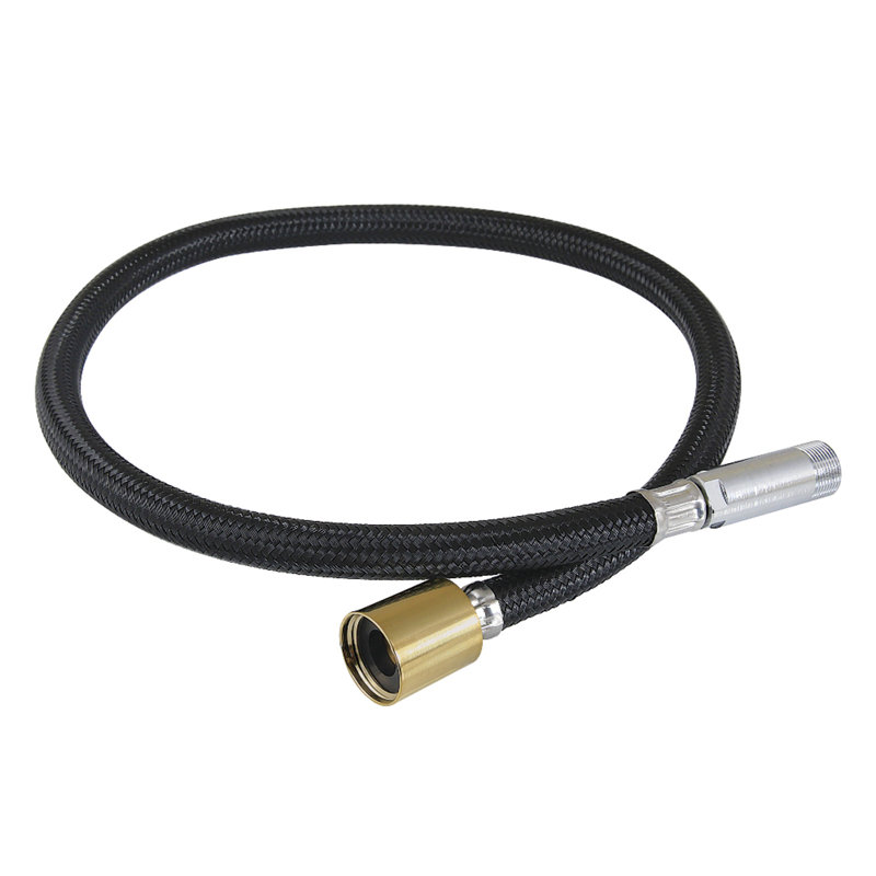 Kingston Brass 29-Inch Braided Pull Down Kitchen Faucet Spray Hose, Brushed Brass