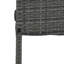 5-Pieces Outdoor Patio Wicker Bar Set, Bar Height Chairs With Non-Slip Feet And Fixed Rope