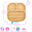 Tiny Dining - Divided Bamboo Suction Plate-121835441