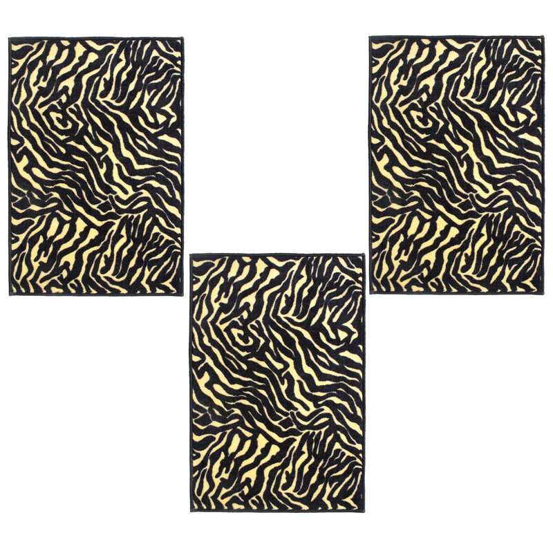 Ensemble de tapis en nylon touffeté Benen, Rectangle 1 pi 5 po x 2 pi 2 po