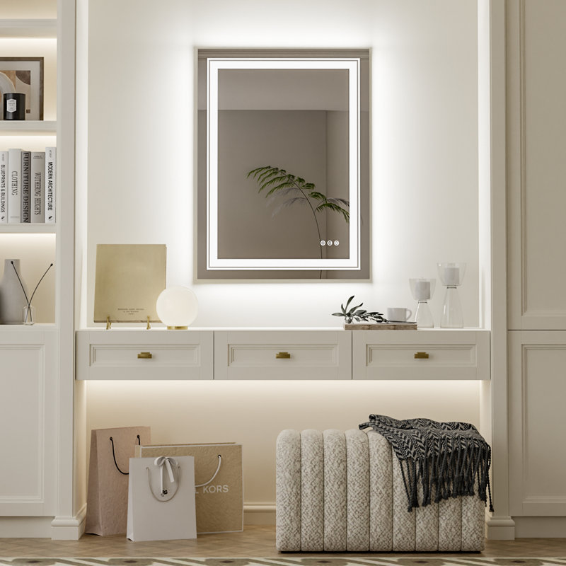Allenby Flat Wall Mirror, 50 H x 70 W
