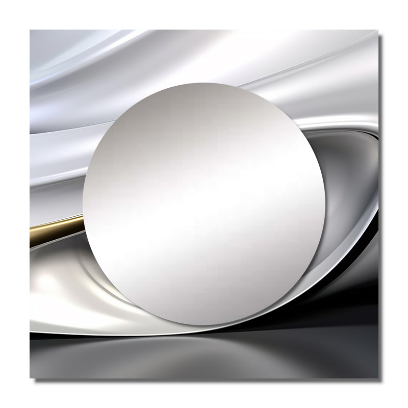 Delyza - Grand miroir carré moderne pour décoration murale, 23 po x 23 po