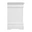 Table de chevet 2 tiroirs LouisPhillipe, blanc-1770144158