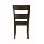 Ensemble de 2 chaises d'appoint au fini noyer vieilli