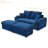 Loveseat With Ottomans,Corduroy Fabric Modular Sectional Sofa,Comfy Deep Plush Couch With Ottomans And Two Pillows,For Small Spaces, Living Room,Bedroom, Office-1187560686
