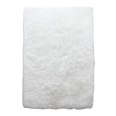 Tapis blanc à poils longs Castlebourne
