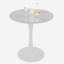 Table basse Mid-Century moderne avec plateau en marbre pour une vie polyvalente
