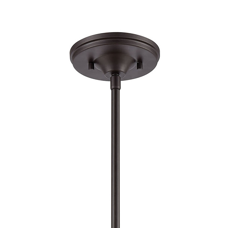 Mini-luminaire suspendu 1 lumière de 9 po de large Manhattan Boutique - bronze huilé
