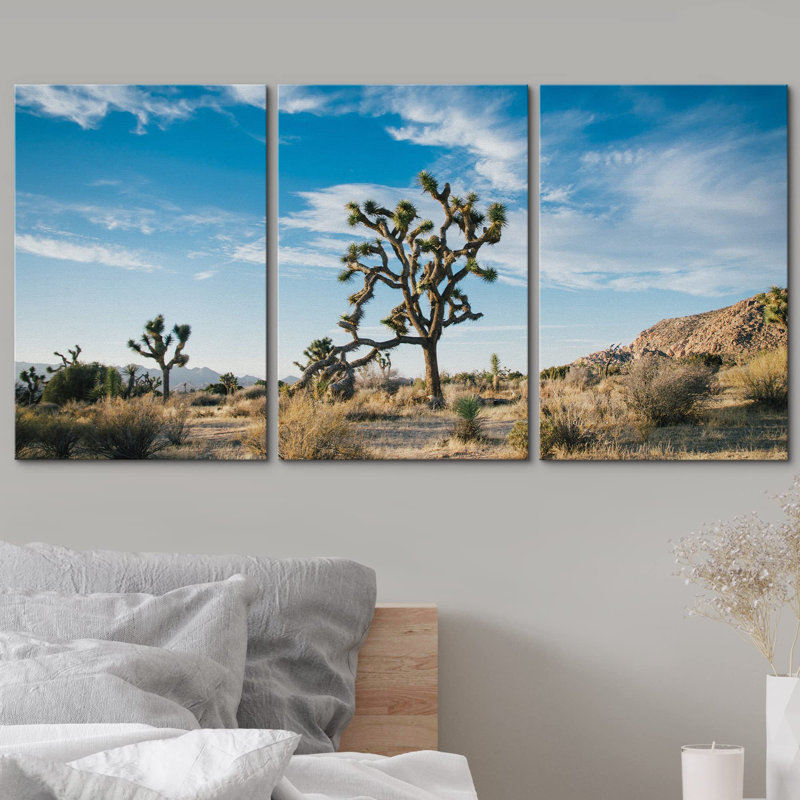 Joshua Tree, désert, parc national, paysage, nature sauvage, photographie, art moderne, rustique, Toile tendue