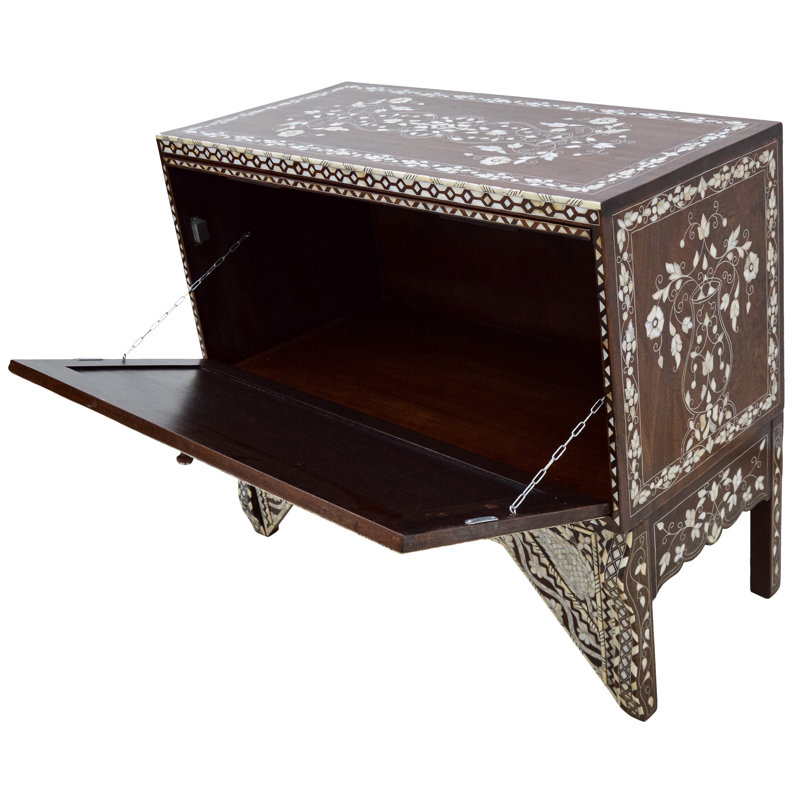 Syrian 39'' W Solid Wood Console Table