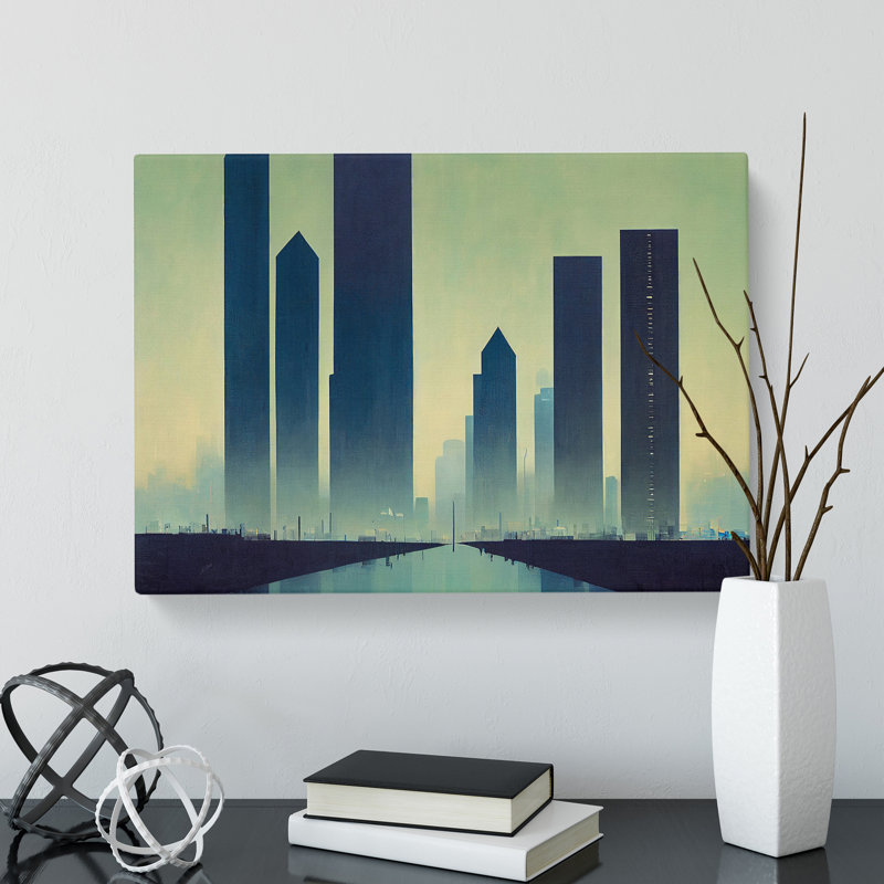 Boundless City Skyline Architecture - Wrapped Canvas, 35cm H x 50cm W x 3cm D