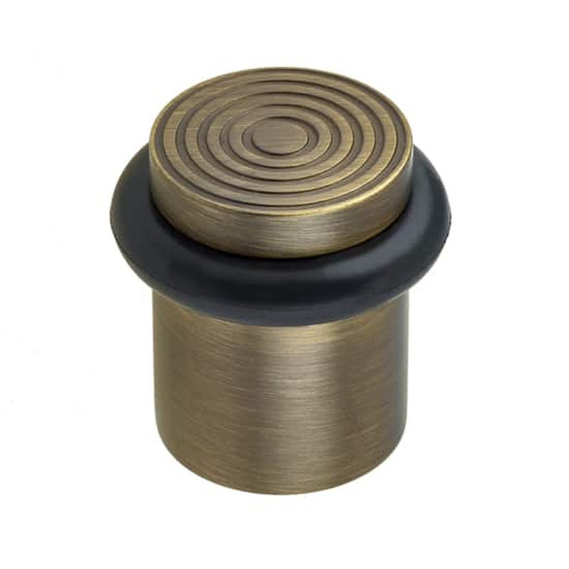 Brass Floor Door Stop, Antique Bronze