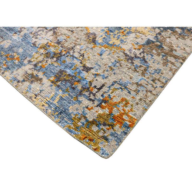 Himalayan Abstract Area Rug in Beige, Rectangle 2' x 3'