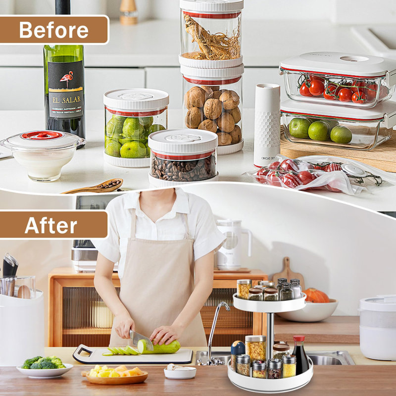Reyan Freestanding Spice Rack, Marble
