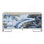 Console Liam Blue Marble Paint & Chrome