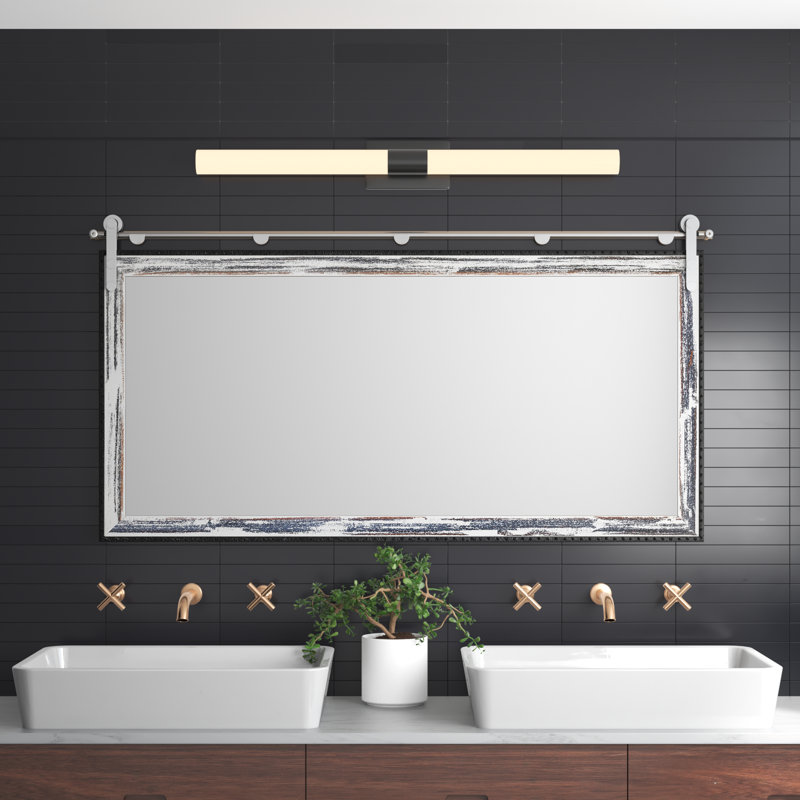 Neace Wood Flat Mirror, 30.5" x 63.5"