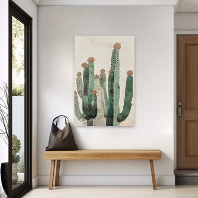 Cactus - grappe de cactus abstraits contemporains de style rustique