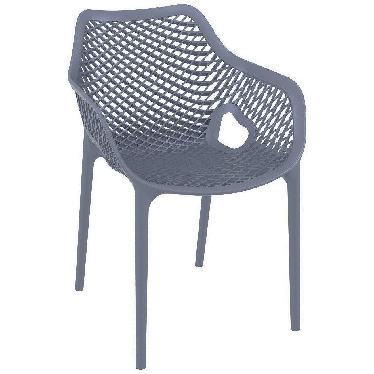 Farrah 32" Patio Bistro Set, Dark Gray