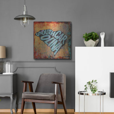 17 Stories «South Carolina» par Art Licensing Studio, art mural en métal